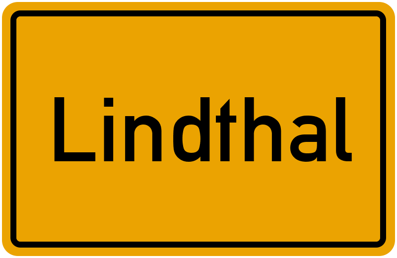 Ortsschild Lindthal