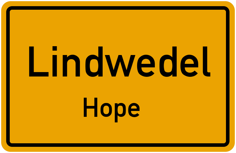 Ortsschild Lindwedel
