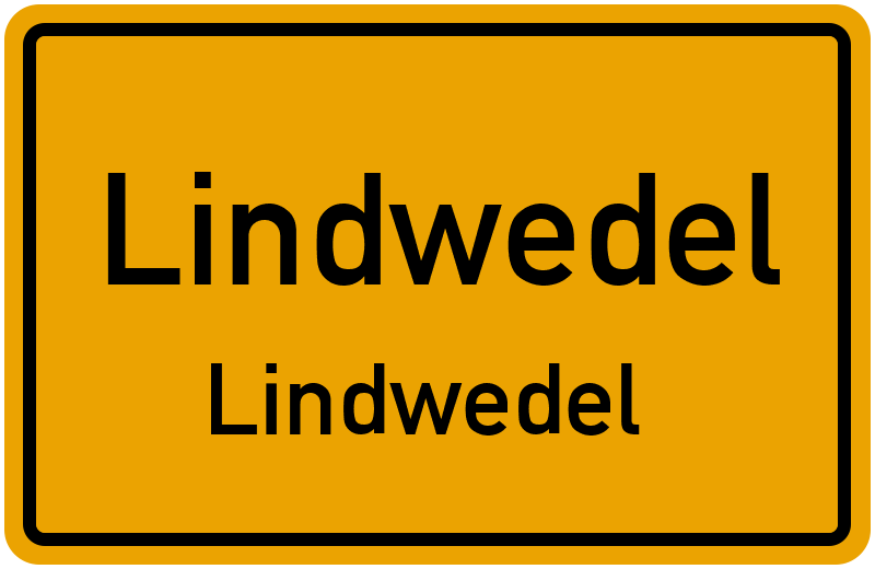 Ortsschild Lindwedel