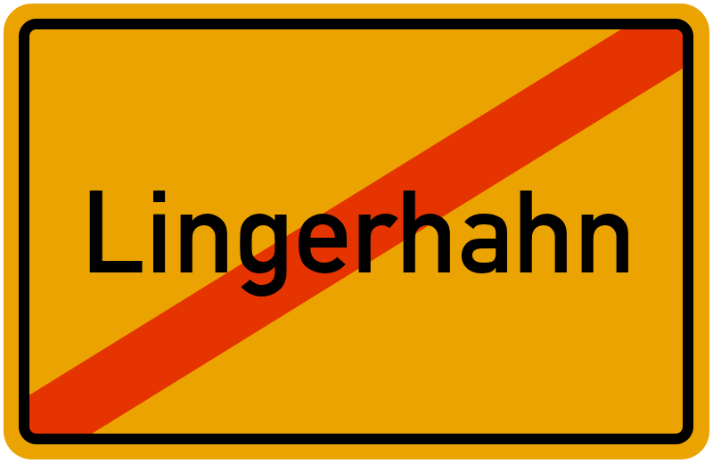 Ortsschild Lingerhahn