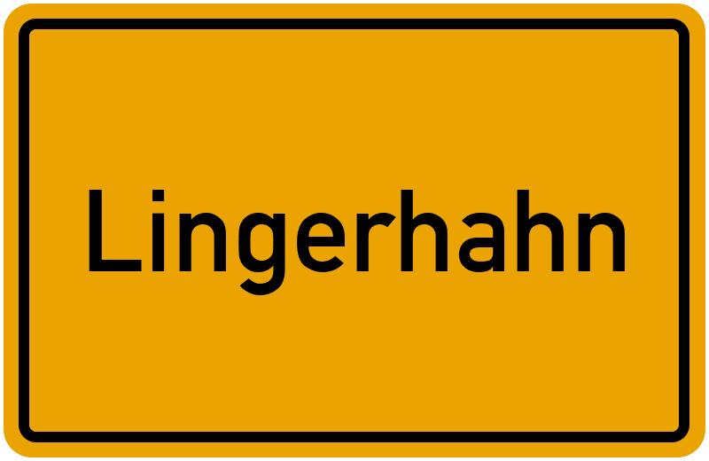 Ortsschild Lingerhahn