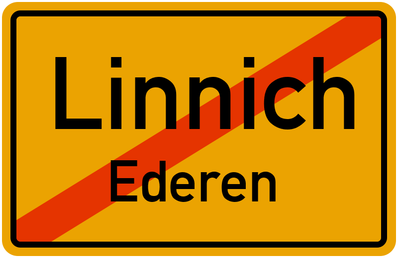 Ortsschild Linnich