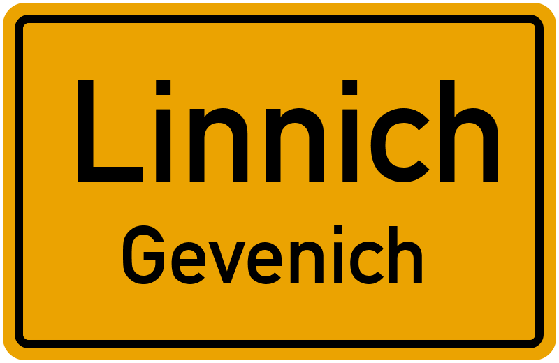 Ortsschild Linnich