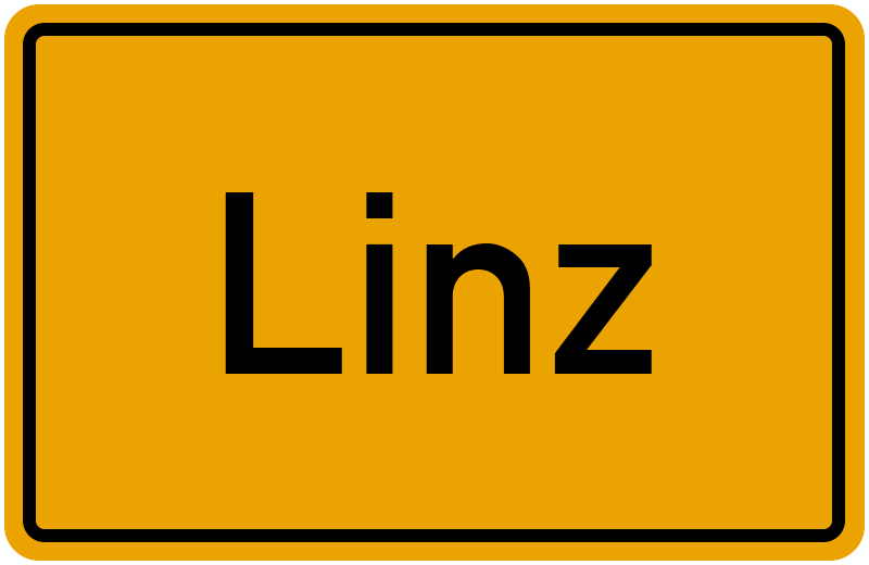 Ortsschild Linz