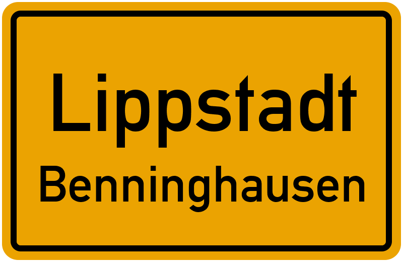 Ortsschild Lippstadt