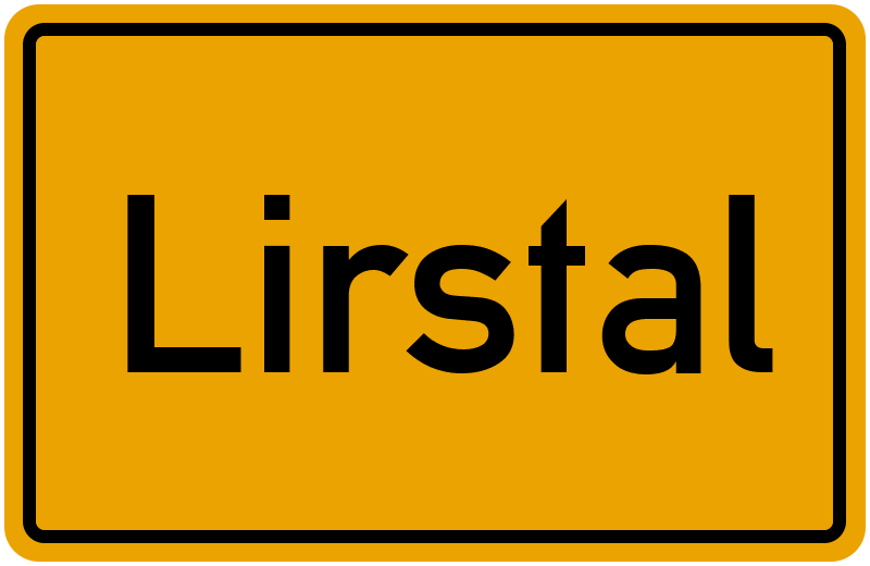 Ortsschild Lirstal