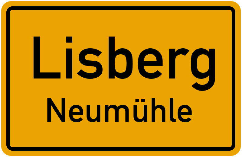 Ortsschild Lisberg