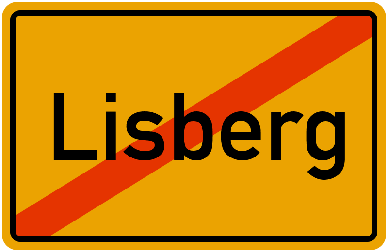Ortsschild Lisberg