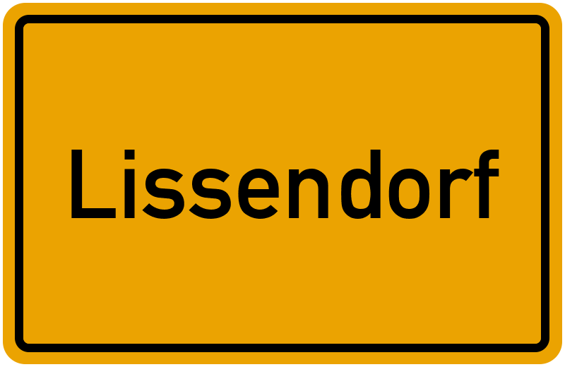 Ortsschild Lissendorf