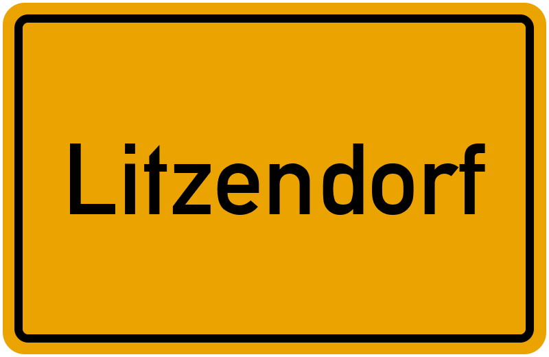 Ortsschild Litzendorf