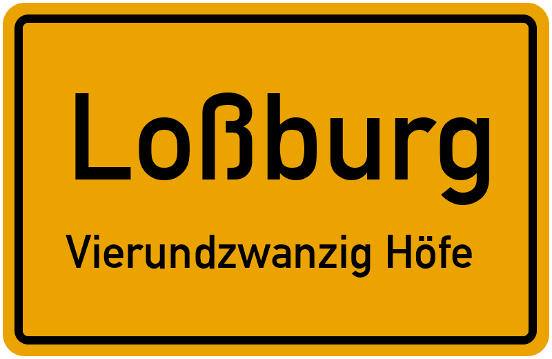 Ortsschild Loßburg