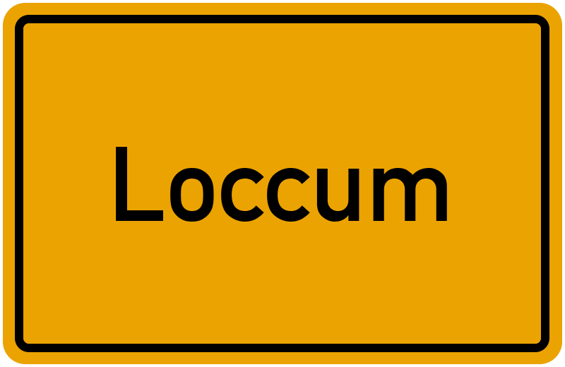 Ortsschild Loccum