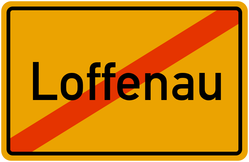 Ortsschild Loffenau
