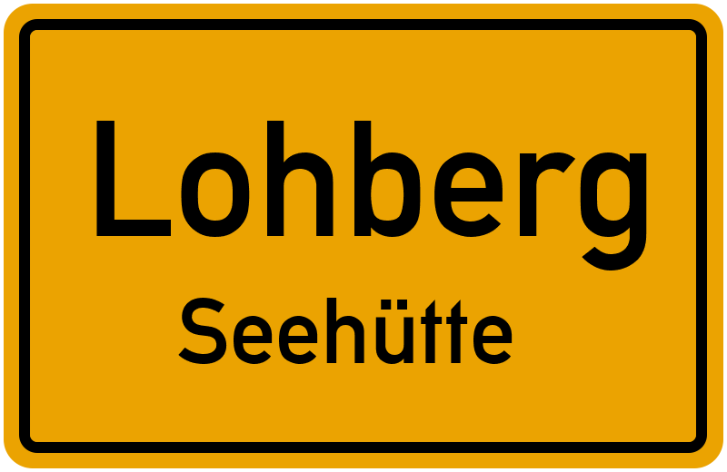 Ortsschild Lohberg