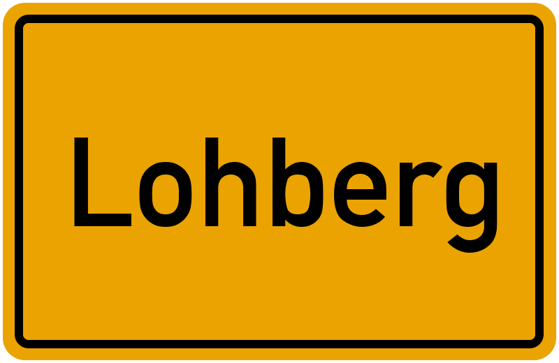 Ortsschild Lohberg
