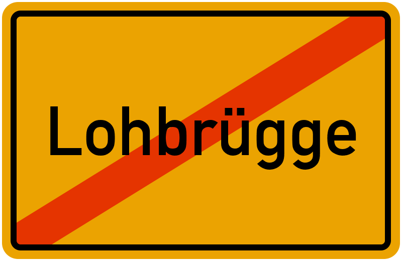 Ortsschild Lohbrügge