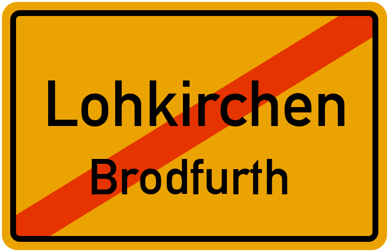 Ortsschild Lohkirchen