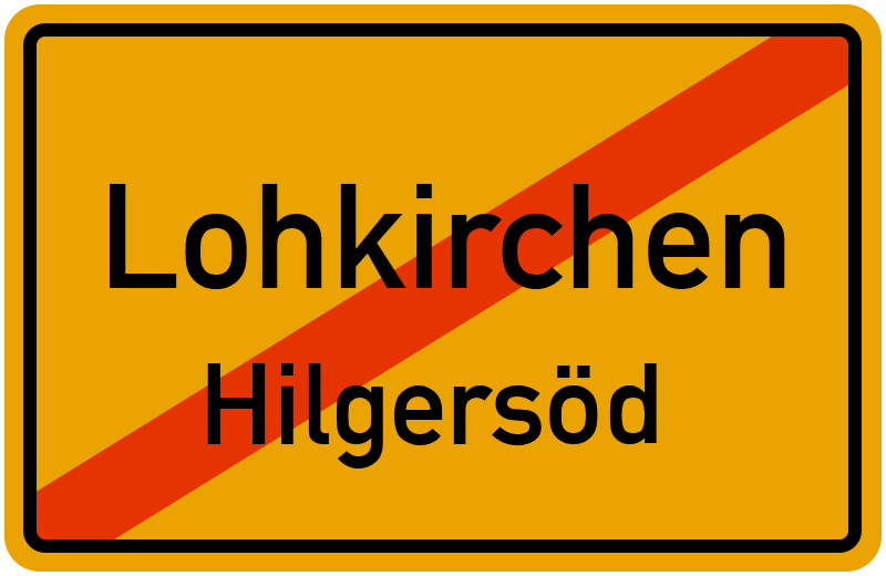 Ortsschild Lohkirchen