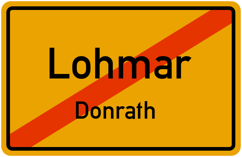 Ortsschild Lohmar