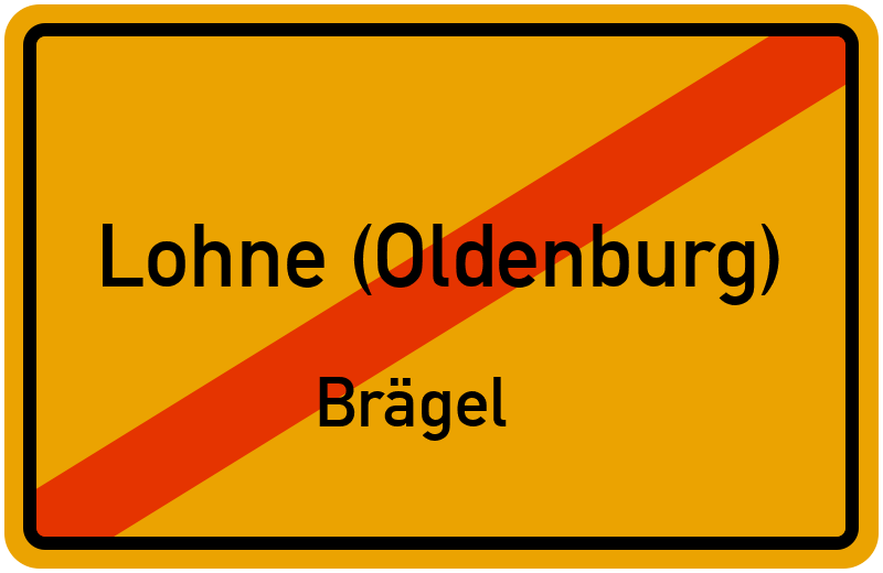 Ortsschild Lohne (Oldenburg)