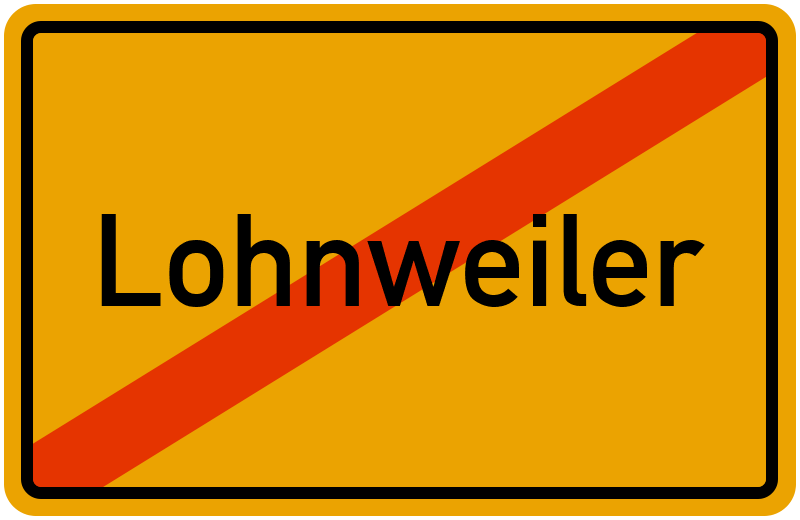 Ortsschild Lohnweiler