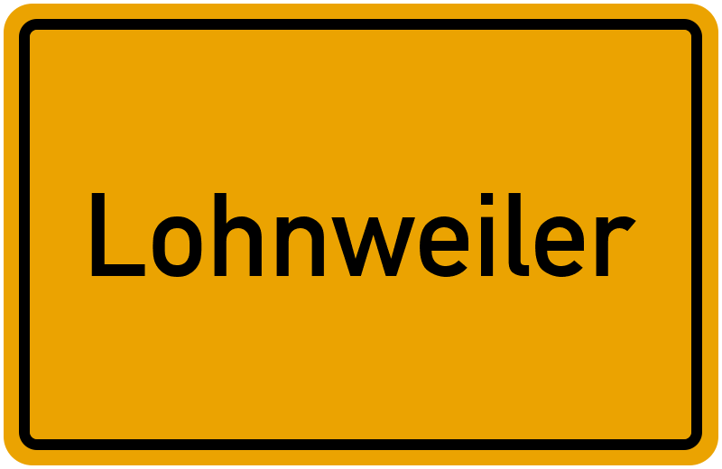 Ortsschild Lohnweiler