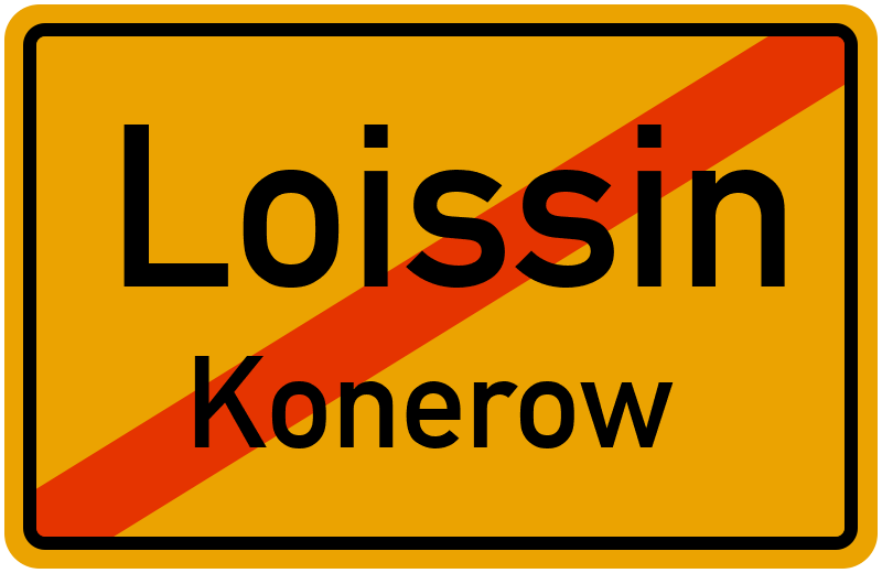 Ortsschild Loissin