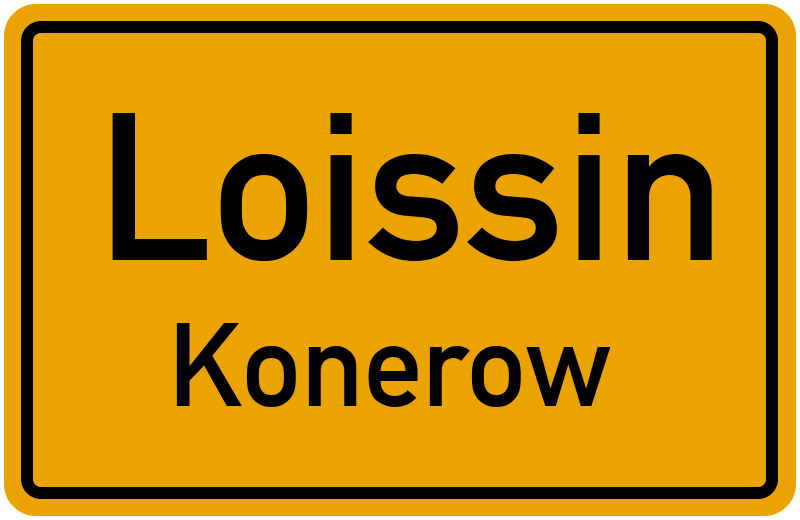 Ortsschild Loissin
