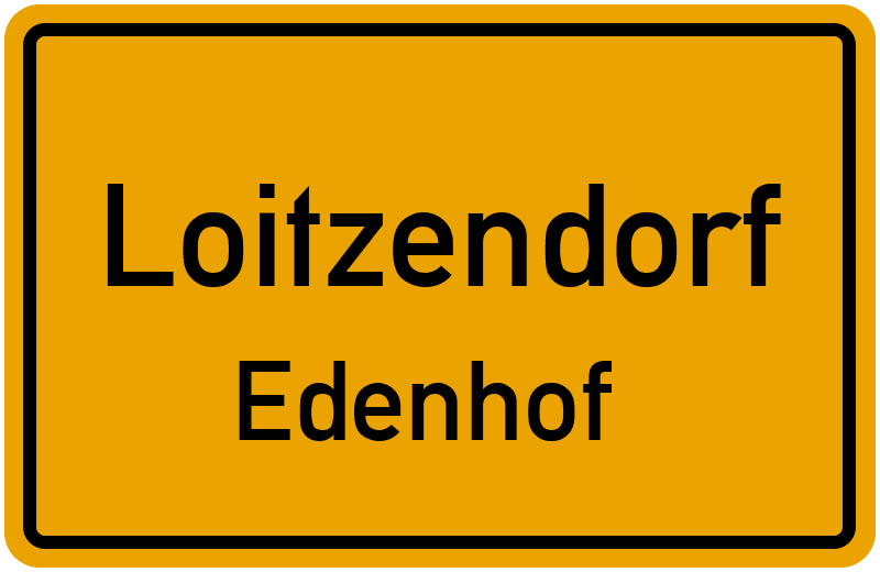 Ortsschild Loitzendorf