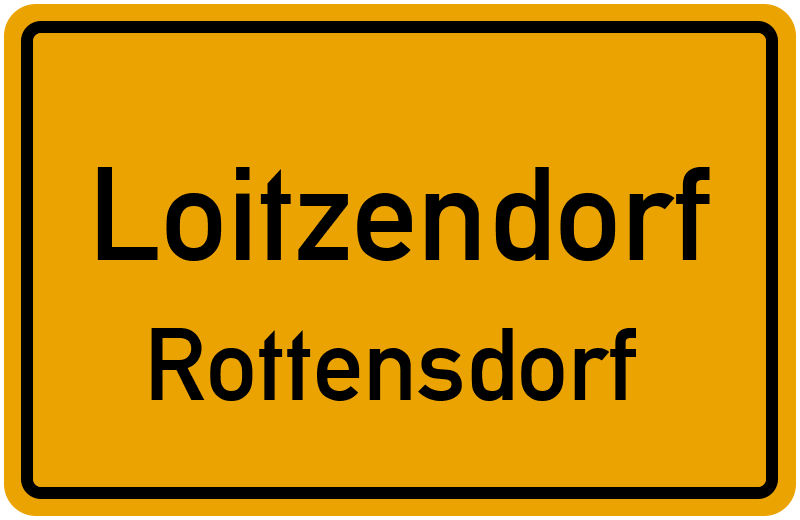 Ortsschild Loitzendorf