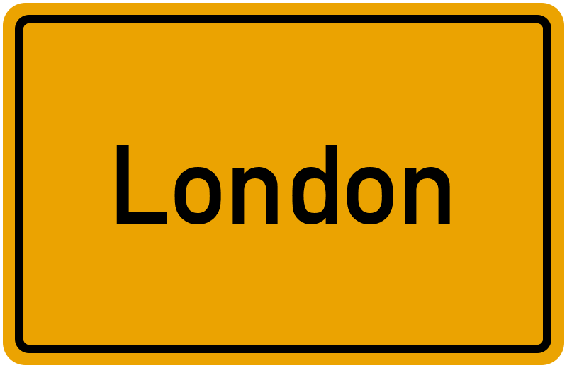 Ortsschild London