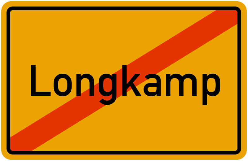 Ortsschild Longkamp