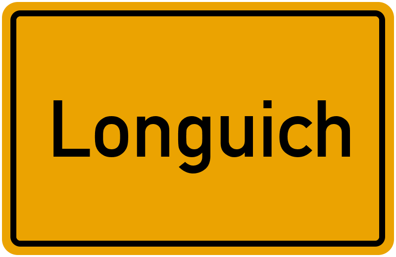 Ortsschild Longuich