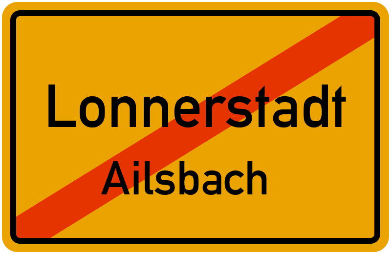 Ortsschild Lonnerstadt