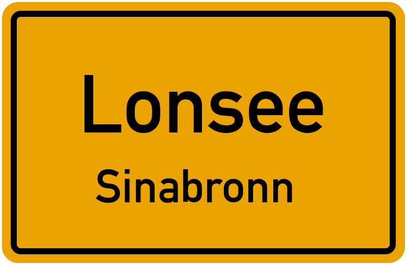Ortsschild Lonsee