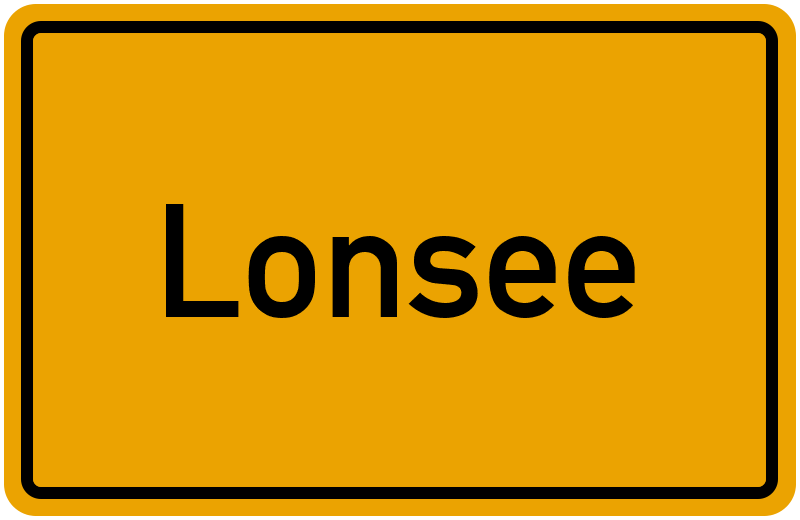 Ortsschild Lonsee
