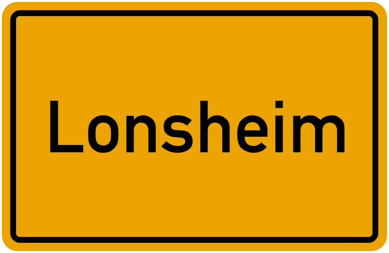Ortsschild Lonsheim