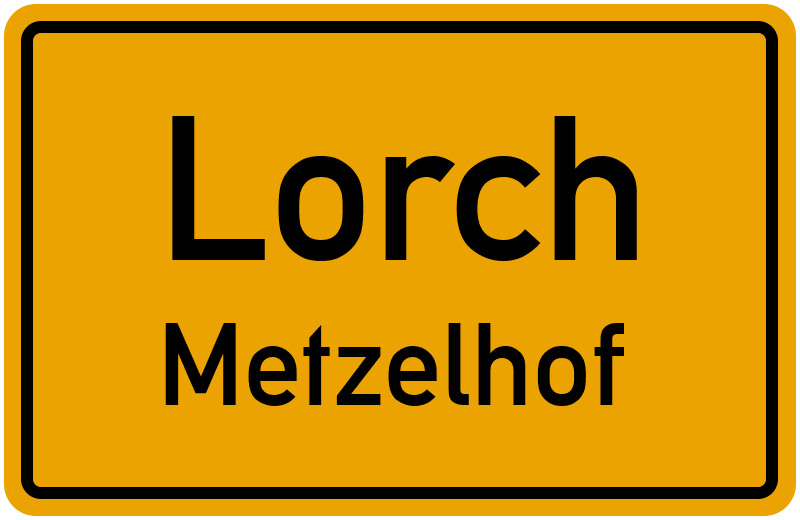 Ortsschild Lorch