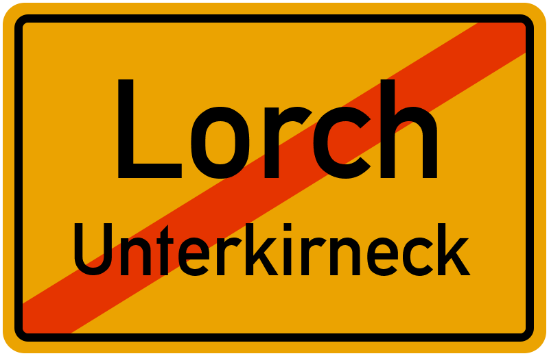 Ortsschild Lorch