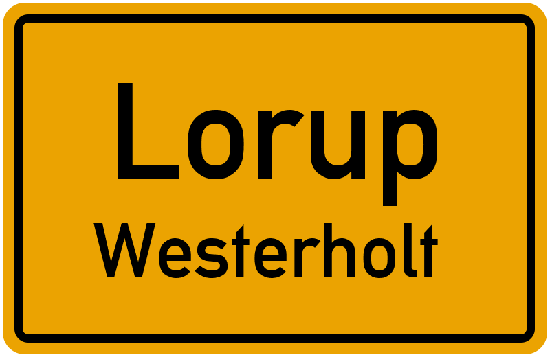 Ortsschild Lorup