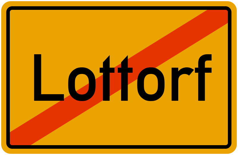 Ortsschild Lottorf