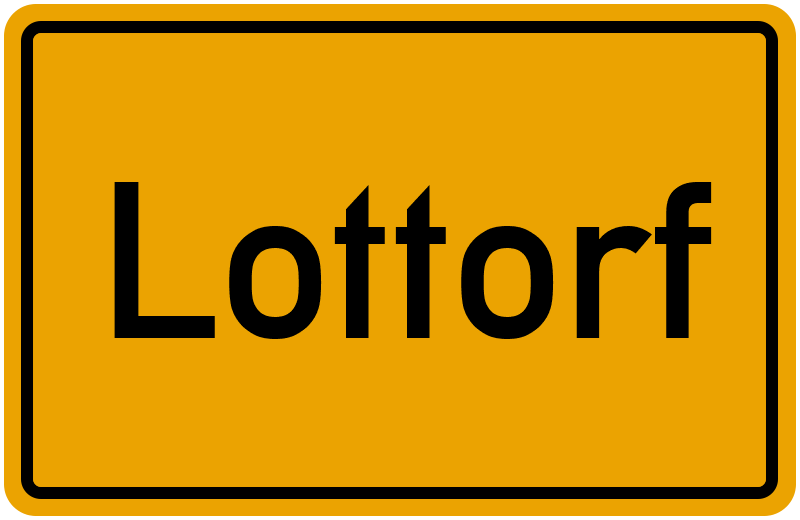 Ortsschild Lottorf