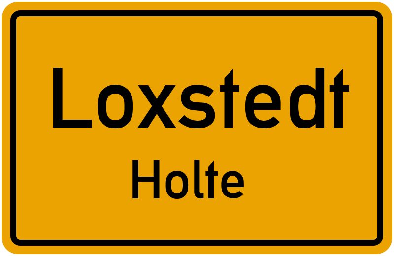 Ortsschild Loxstedt