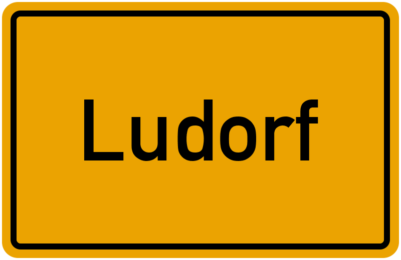 Ortsschild Ludorf