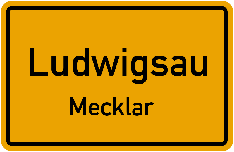 Ortsschild Ludwigsau