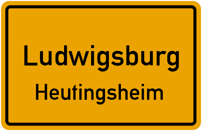 Ortsschild Ludwigsburg
