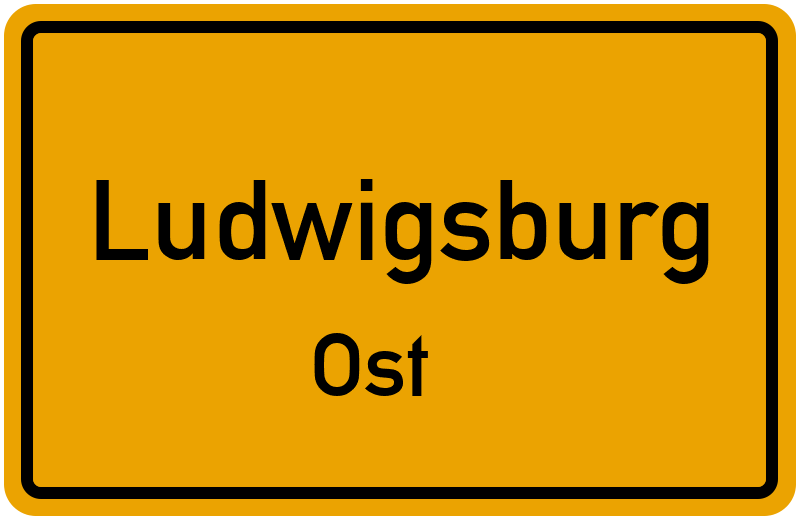 Ortsschild Ludwigsburg