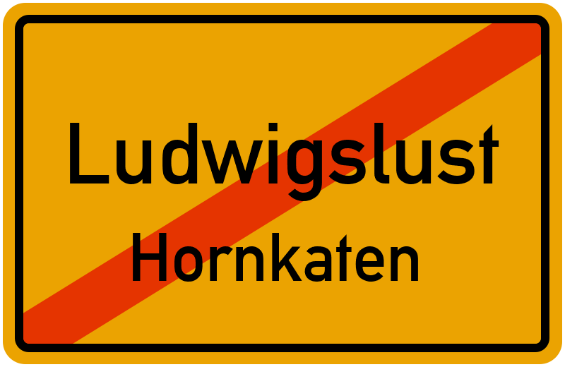 Ortsschild Ludwigslust