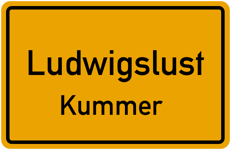 Ortsschild Ludwigslust