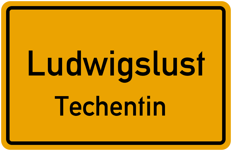 Ortsschild Ludwigslust